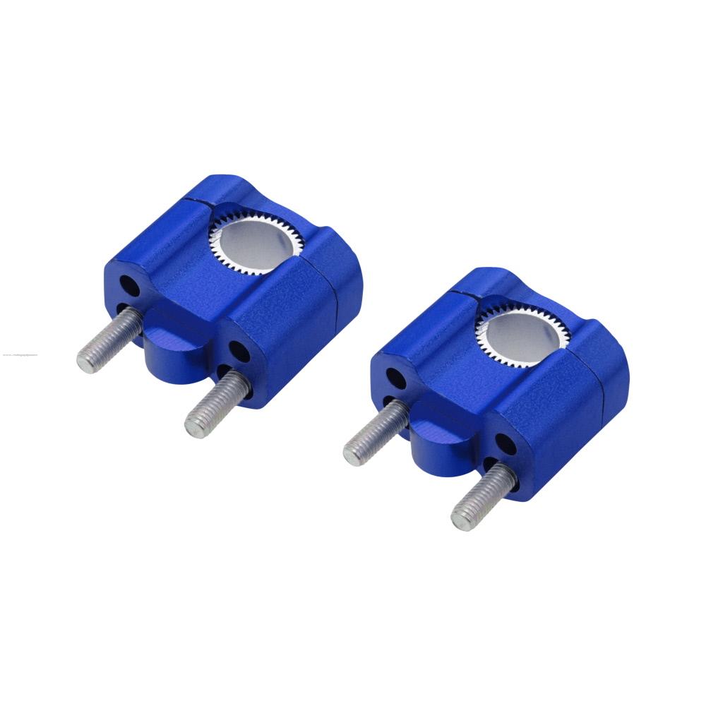 Abrazadera de Manubrio Aumento PROMOTO T1 Azul (2 PIEZAS)