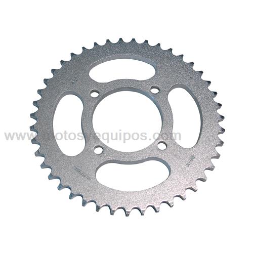 Engrane Trasero RIFFEL Acero 1045 43D P/YAMAHA YBR125 ED