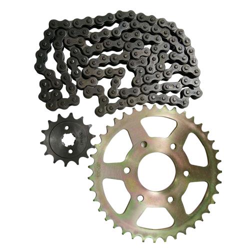 Juego Engranes PROMOTO 39DX14D con Cadena 520HX116L P/BAJAJ Pulsar NS200