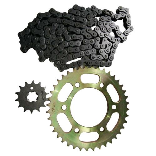 Juego Engranes PROMOTO 40DX14D con Cadena 428HX136L P/YAMAHA FZ16