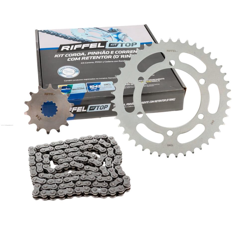Juego Engranes RIFFEL Top (91188) 43DX14D con Cadena o Ring 520HOX112L Yamaha MT 03/YZF R3 (16-21)