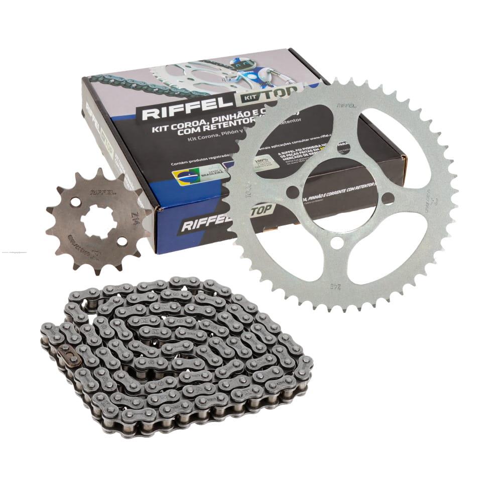 Juego Engranes RIFFEL Top (91088) 48DX14D con Cadena 428HOX122L o Ring Yamaha XTZ125