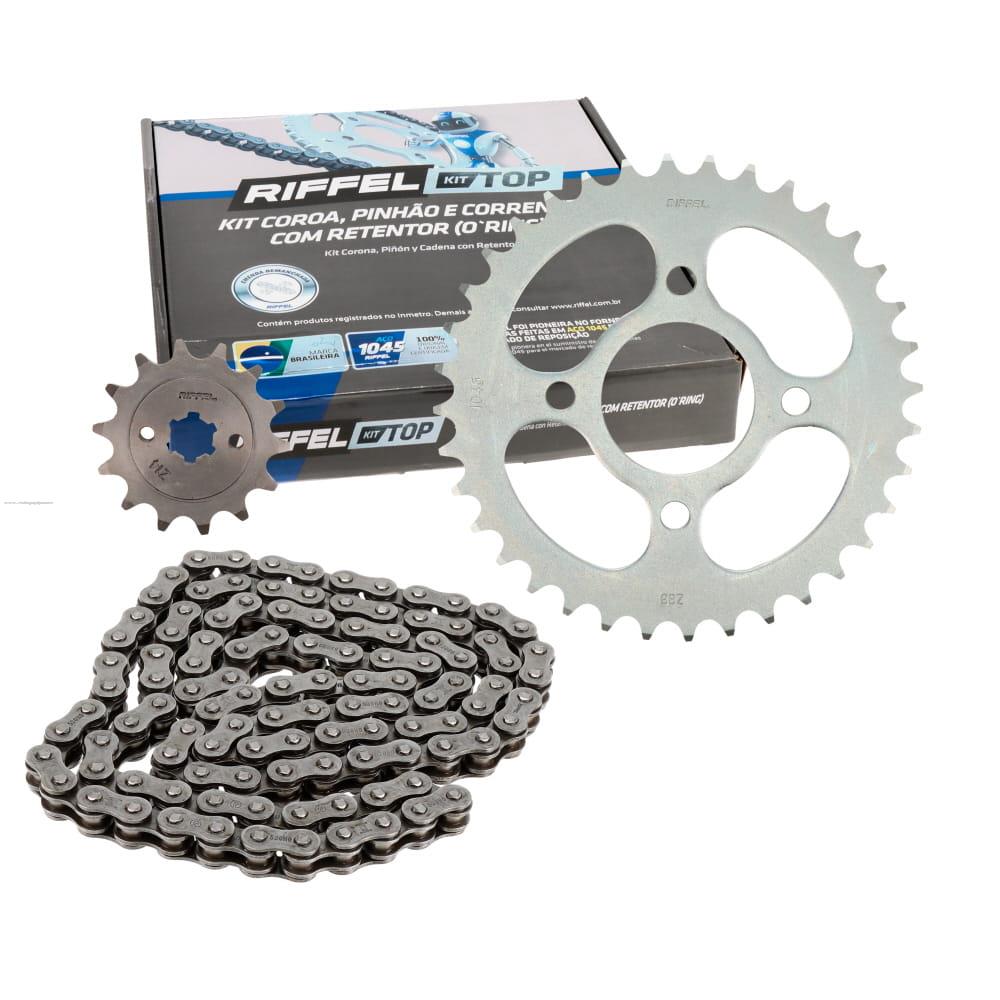 Juego Engranes RIFFEL Top 36DX14D con Cadena 520HOX110L o Ring Bajaj Pulsar 180