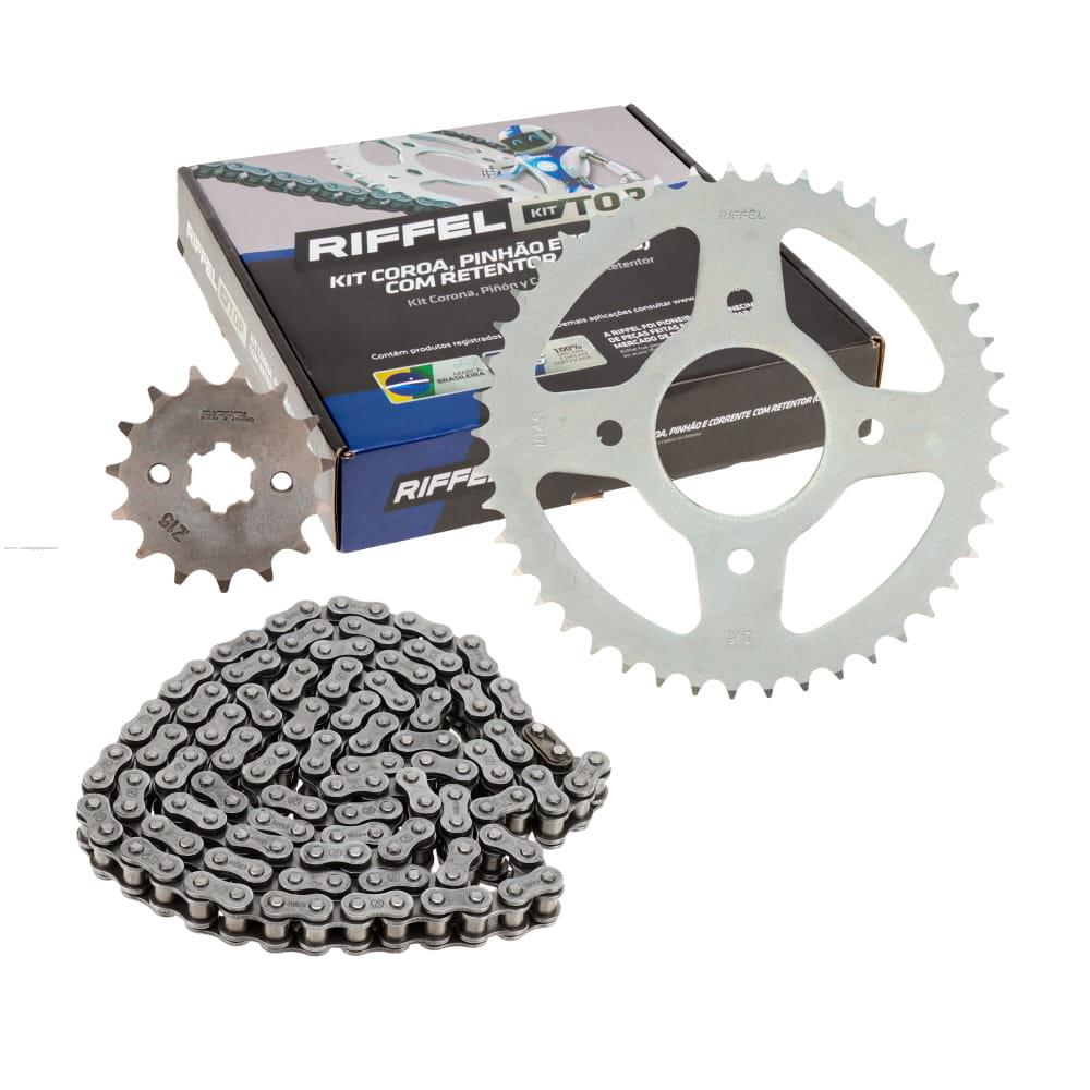 Juego Engranes RIFFEL Top (91354) 45DX15D con Cadena 428HOX132L Suzuki Gixxer 150