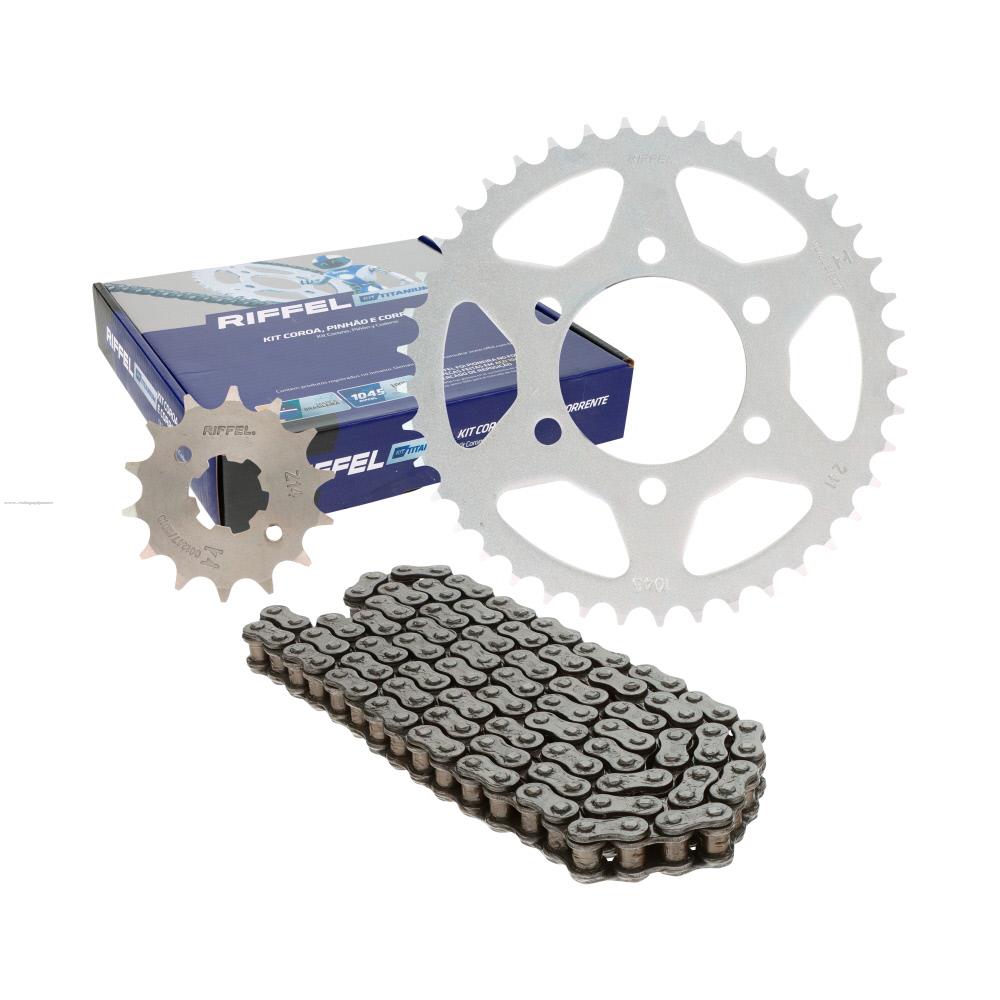 Juego Engranes RIFFEL Titanium (91161) 41DX14D con Cadena 428H-122L Yamaha Xtz 150 Crosser