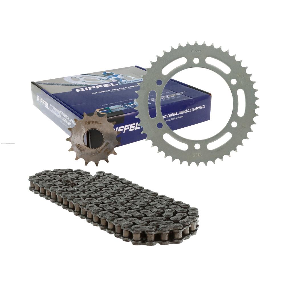 Juego Engranes RIFFEL Titanium (71909) 46DX15D con Cadena 428H-136L Yamaha FZ25