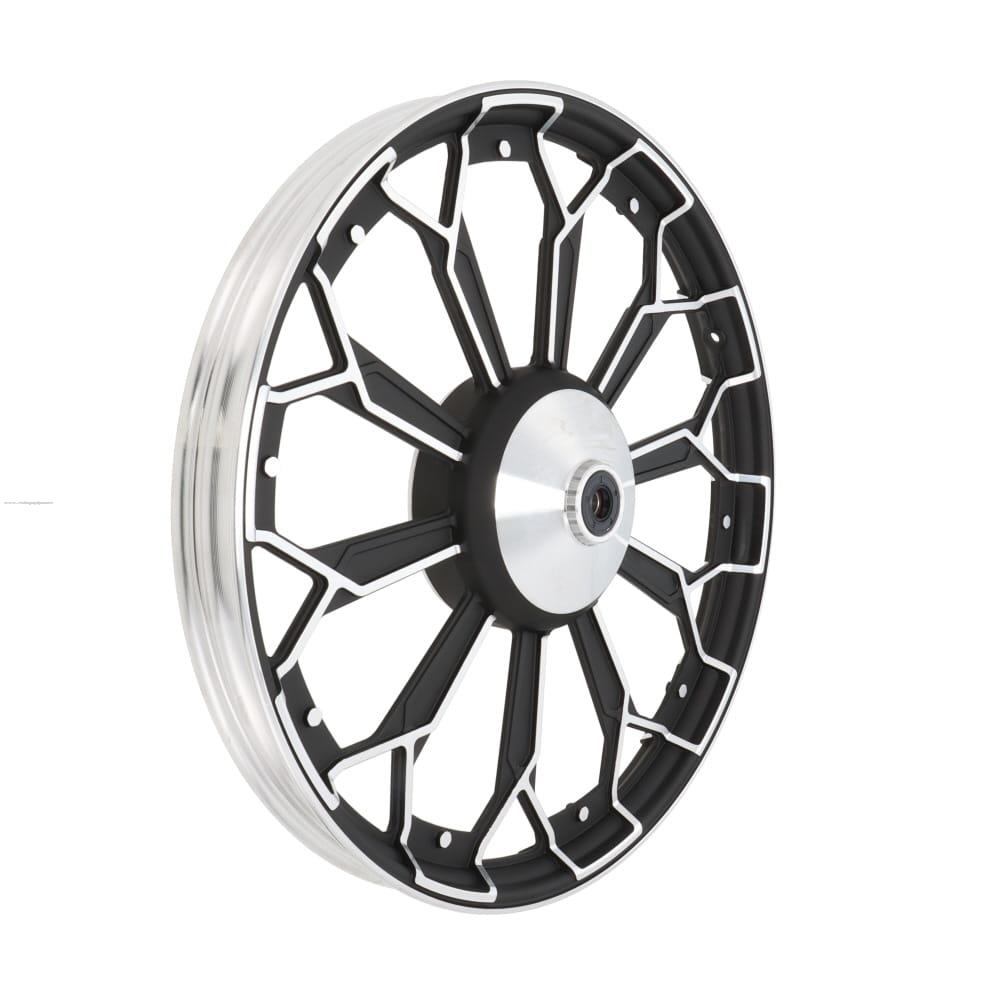 Rim PROMOTO Delan SPYDER-10 Negro Aluminio (18X1.40)(TT) Italika DT125 Clasica /SPORT/FT125 CLASICA/ROJA/SPORT/DT150 CLASICA/XFT125 /SPORT/FT125 CLASICA/ROJA/SPORT/DT150 CLASICA/XFT125