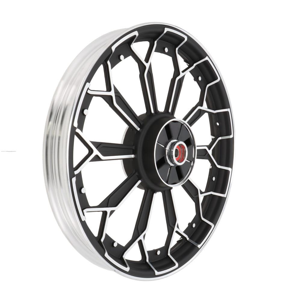 Rim PROMOTO Trasero SPYDER-10 Negro Aluminio (18X1.85)(TT) Italika DT125 Clasica /SPORT/FT125 CLASICA/ROJA/SPORT/DT150 CLASICA/XFT125 /SPORT/FT125 CLASICA/ROJA/SPORT/DT150 CLASICA/XFT125