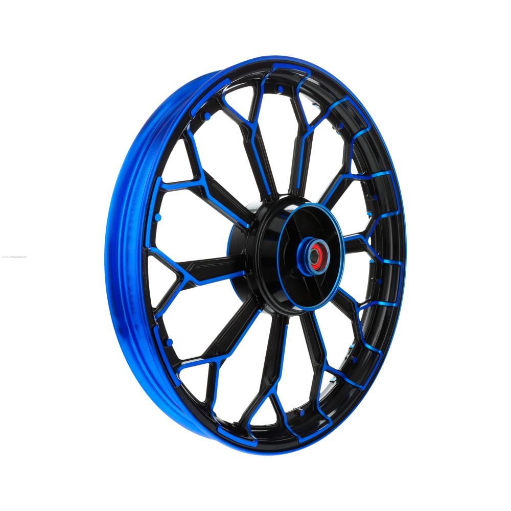 Rim PROMOTO Trasero SPYDER-10 AZL/NGO Aluminio (18X1.85)(TT) Italika DT125 Clasica /SPORT/FT125 CLASICA/ROJA/SPORT/DT150 CLASICA/XFT125 /SPORT/FT125 CLASICA/ROJA/SPORT/DT150 CLASICA/XFT125