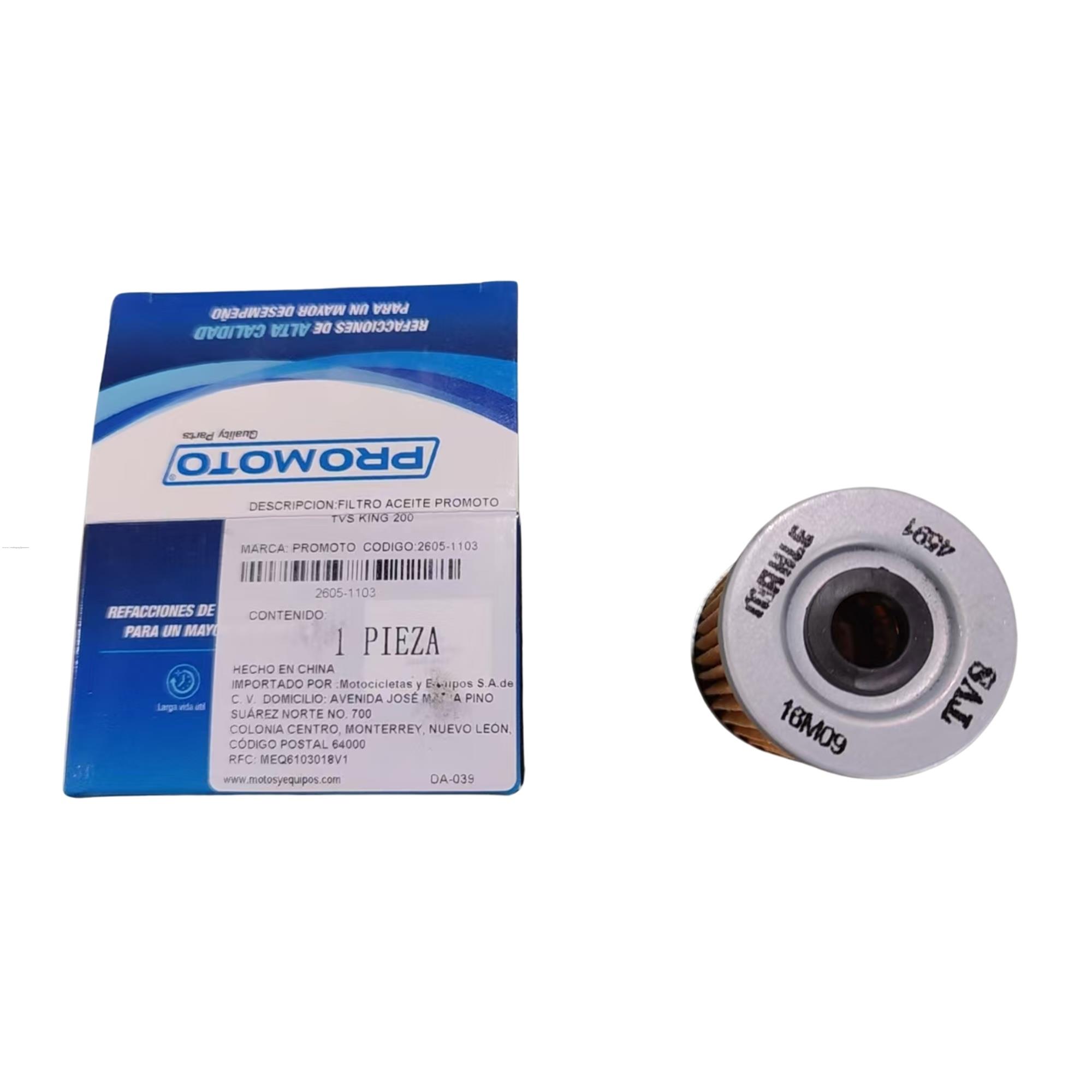 Filtro Aceite PROMOTO Tvs King 200