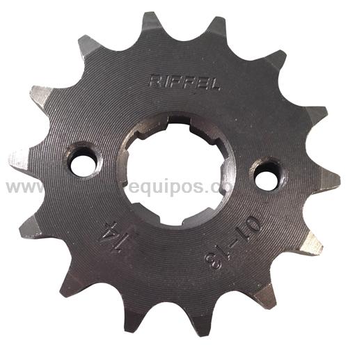 Engrane Delan RIFFEL 14D P/HONDA Cargo 125 150SZ/150Z/170Z/RC150 150SZ/150Z/170Z/RC150