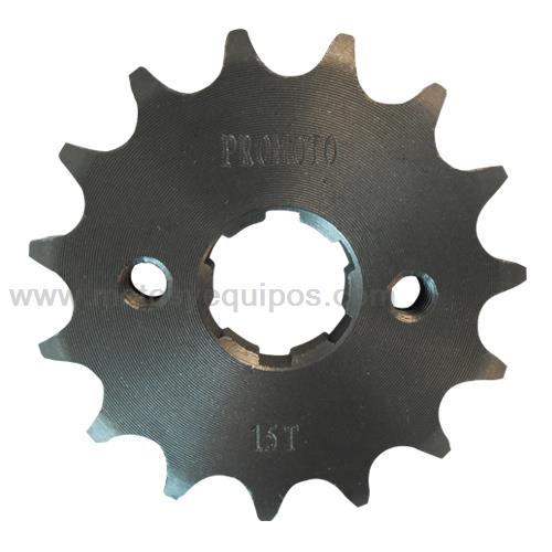 Engrane Delan PROMOTO 15D P/HONDA CG125 Cdi CGL125 Tool 125Z/DT150 CLASICA/FT125 DELIVERY/FT150 GT CGL125 Tool 125Z/DT150 CLASICA/FT125 DELIVERY/FT150 GT