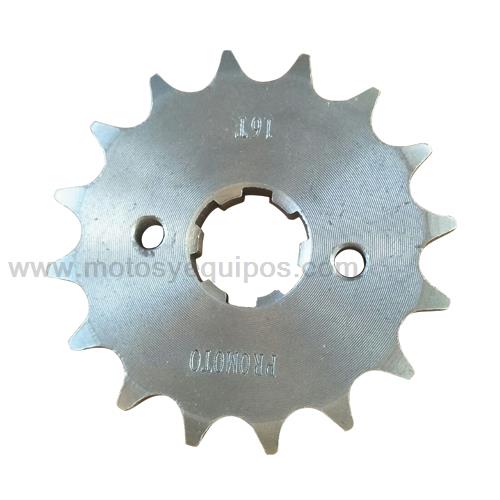 Engrane Delan PROMOTO 16D P/HONDA GL150 Cargo /BROS150/INVICTA150 /BROS150/INVICTA150