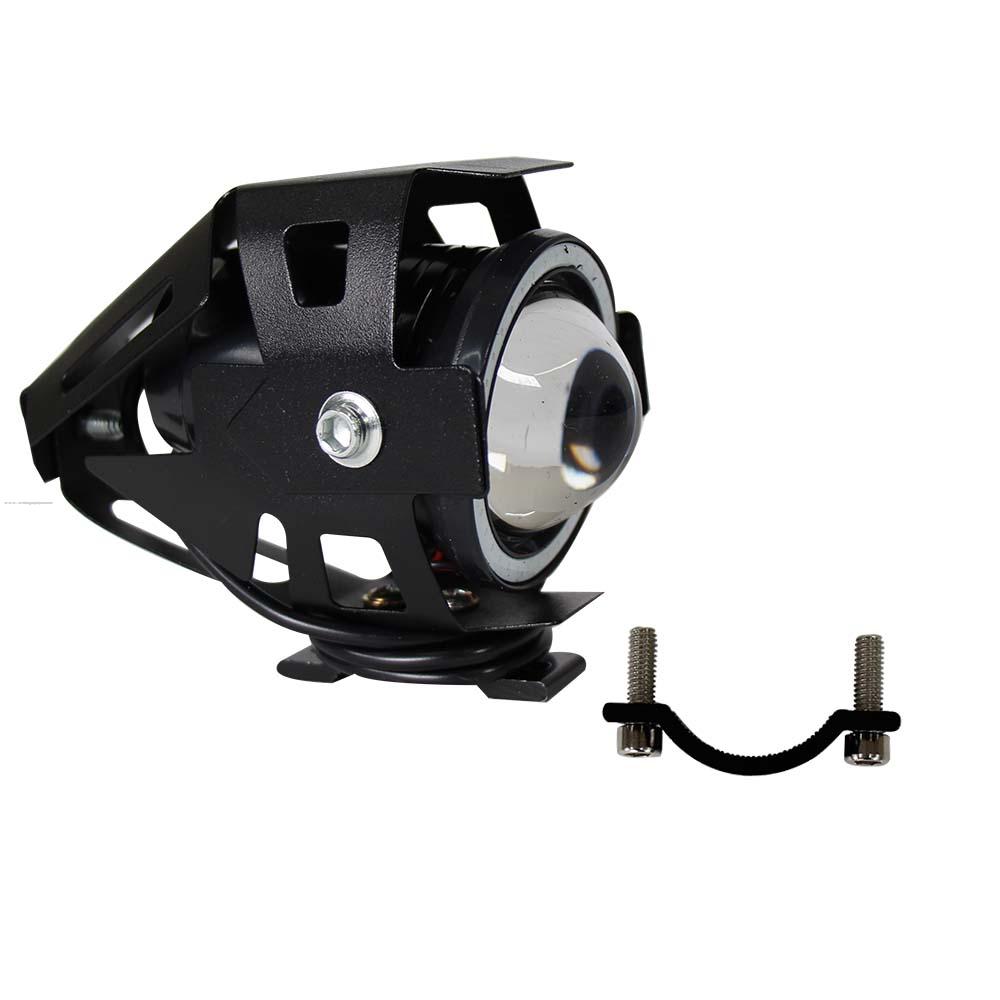 Faro Delan Auxiliar Led Negro ALTA/BAJA/STROBO /OJO Angel AZUL/ANGEL Demon PROMOTO