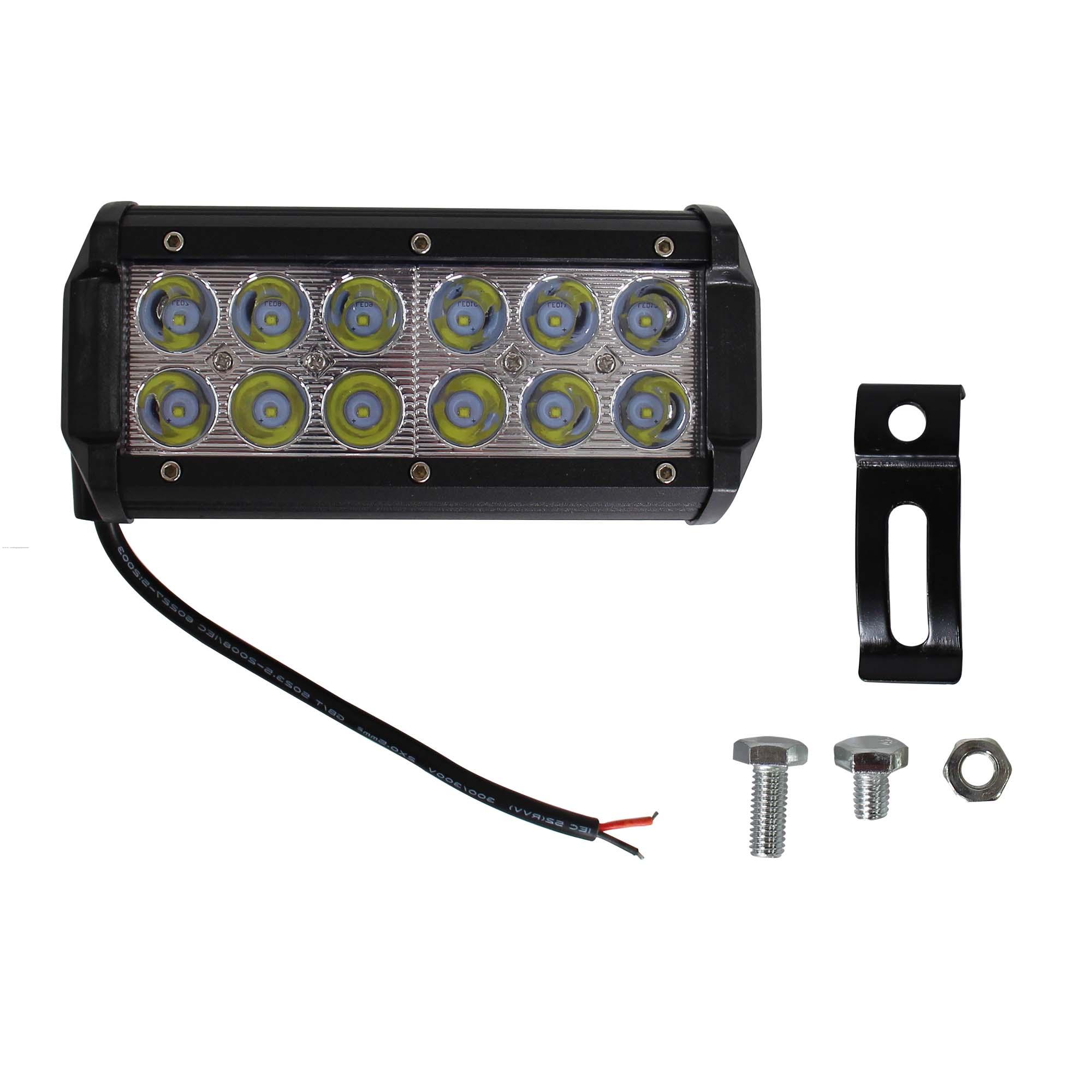 Faro Delan Auxiliar Tipo Barra 12 Leds Aluminio PROMOTO
