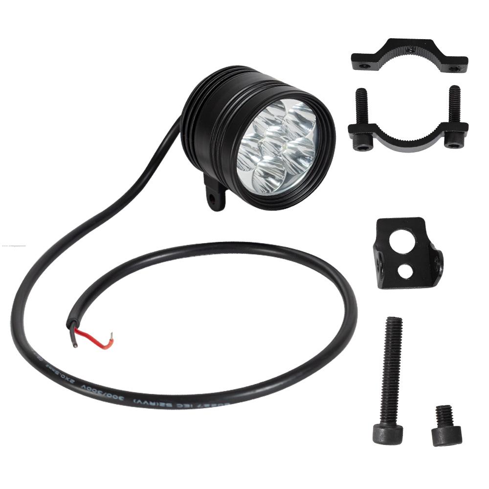 Faro Delan Auxiliar Led Negro ALTA/BAJA/STROBO 6 Leds PROMOTO