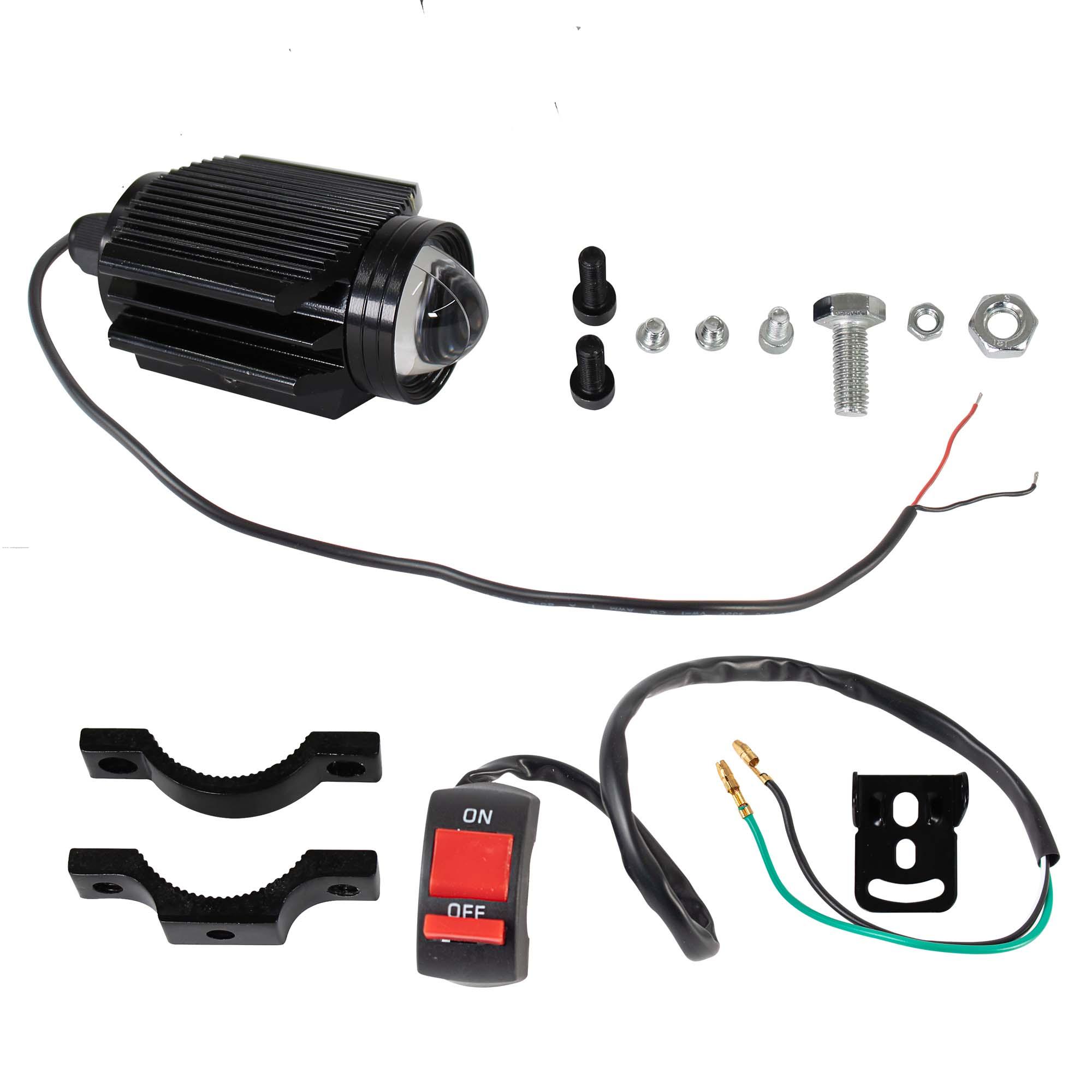 Faro Delan Auxiliar Led Luz BLANCA/LUZ Amarilla C/LUPA PROMOTO