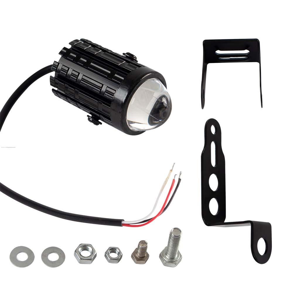 Faro Delan B1-01 Auxiliar Led Lupa C/SOPORTE Espejo Baja AMARILLO/ALTA Blanco PROMOTO