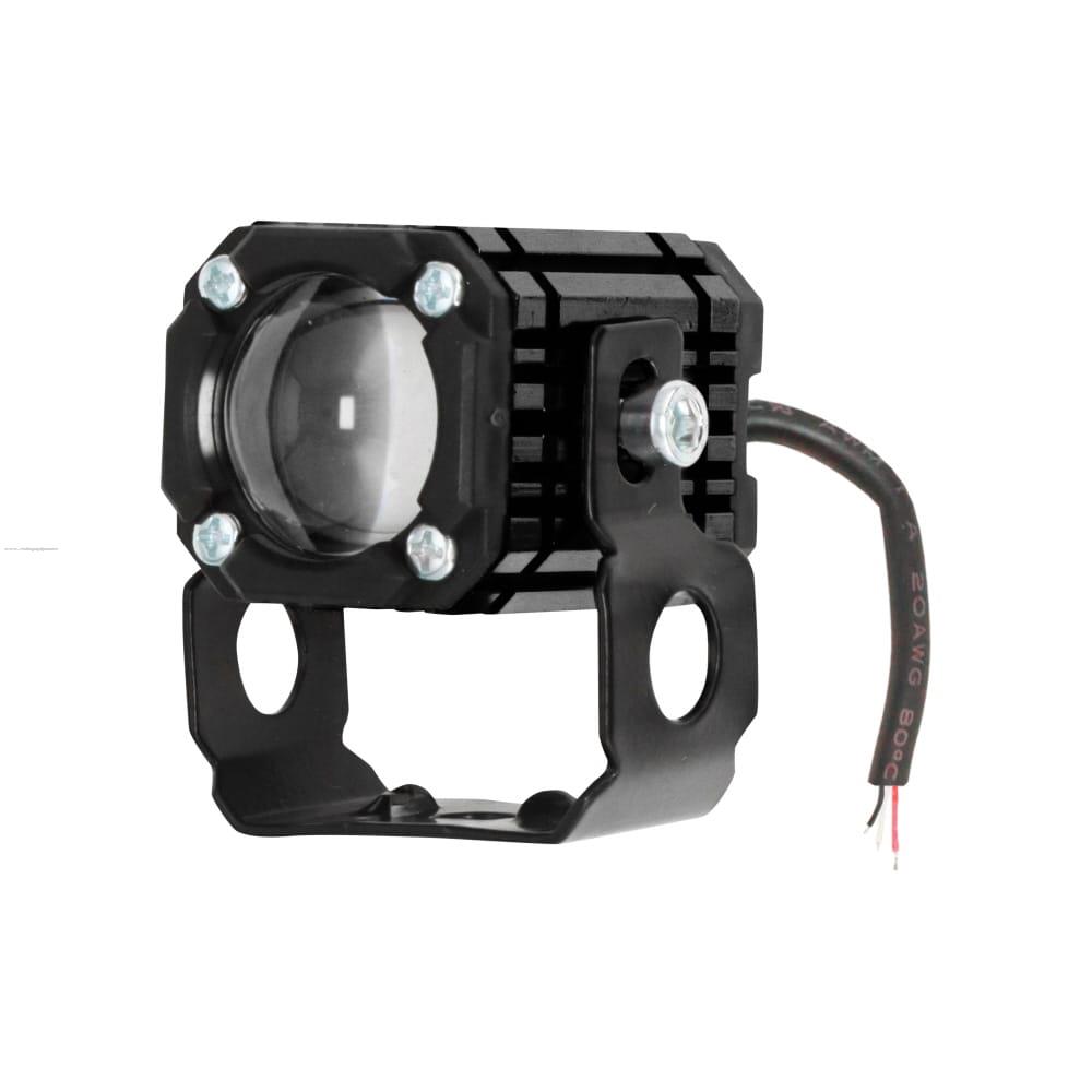 Faro Delan Auxiliar P118 3P Led Luz BLANCO/BLANCO Negro PROMOTO