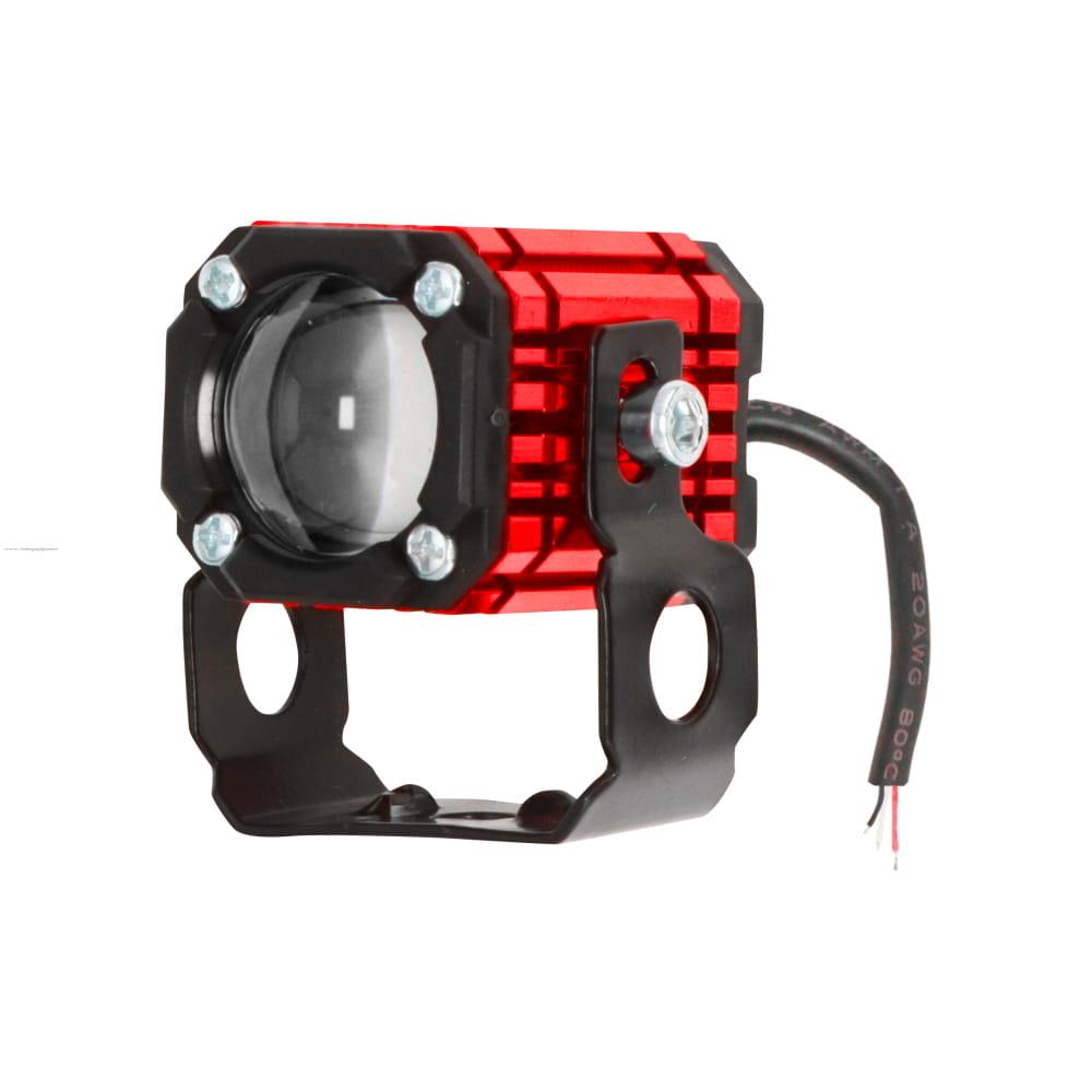 Faro Delan Auxiliar P118 3P Led Luz BLANCO/BLANCO Rojo PROMOTO