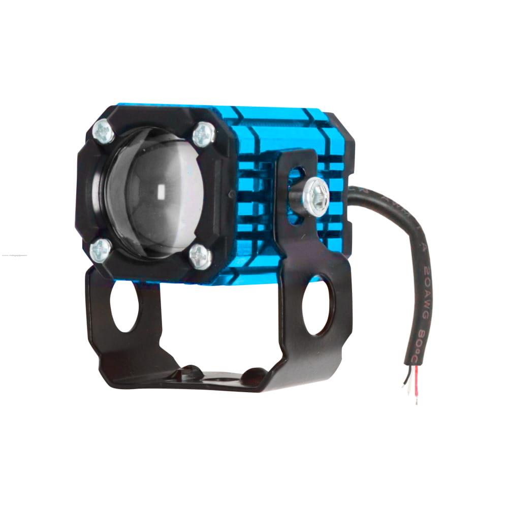 Faro Delan Auxiliar P118 3P Led Luz BLANCO/AMARILLO Azul PROMOTO