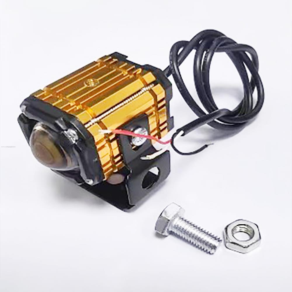 Faro Delan Auxiliar P118 3P Led Luz BLANCO/AMARILLO Dorado PROMOTO