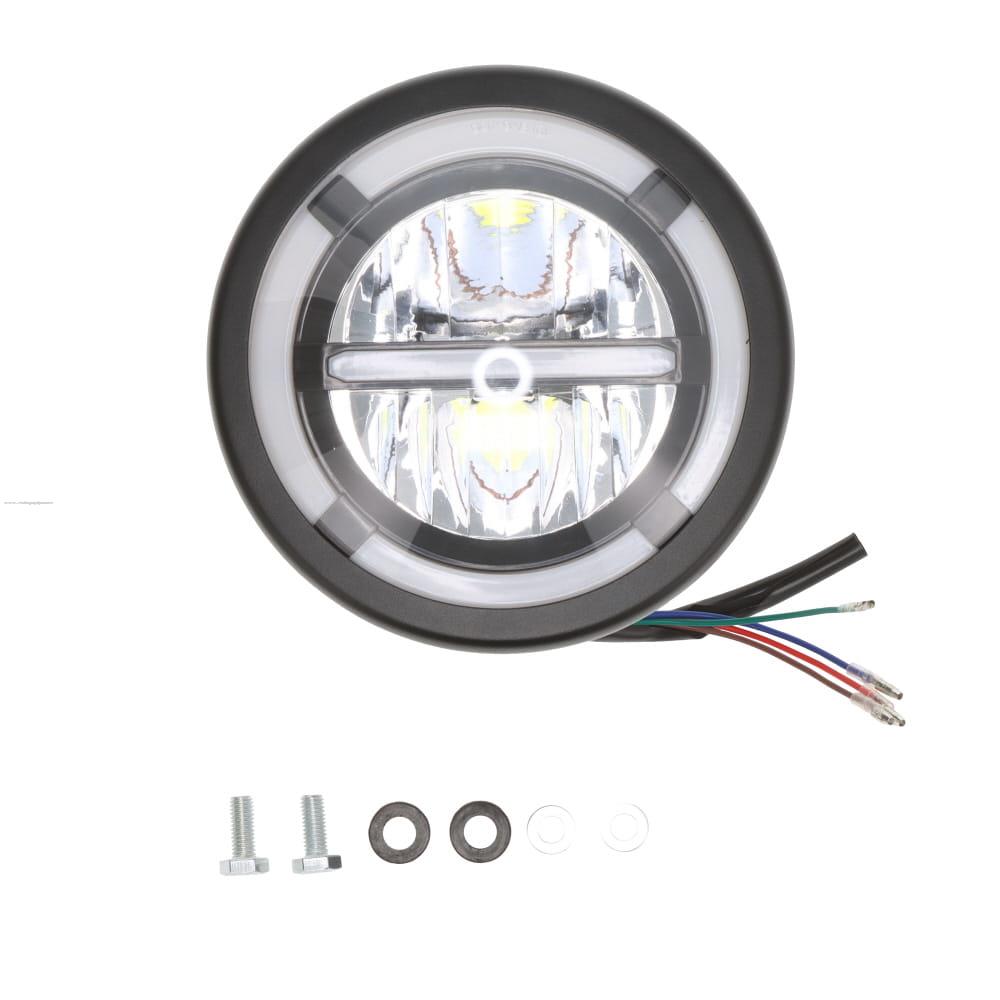 Faro Delan Led 12V Universal Luz BCO/AMA Aro Ambar PROMOTO PLATINO