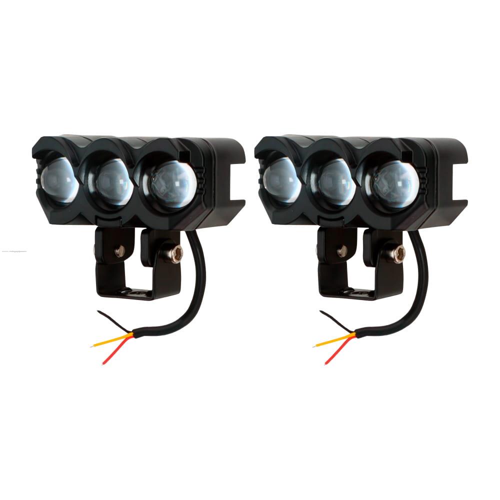 Faro Delan Auxiliar Led Alta BLANCO/BAJA Amarillo 12V 40W 4200LM PROMOTO PLATINO