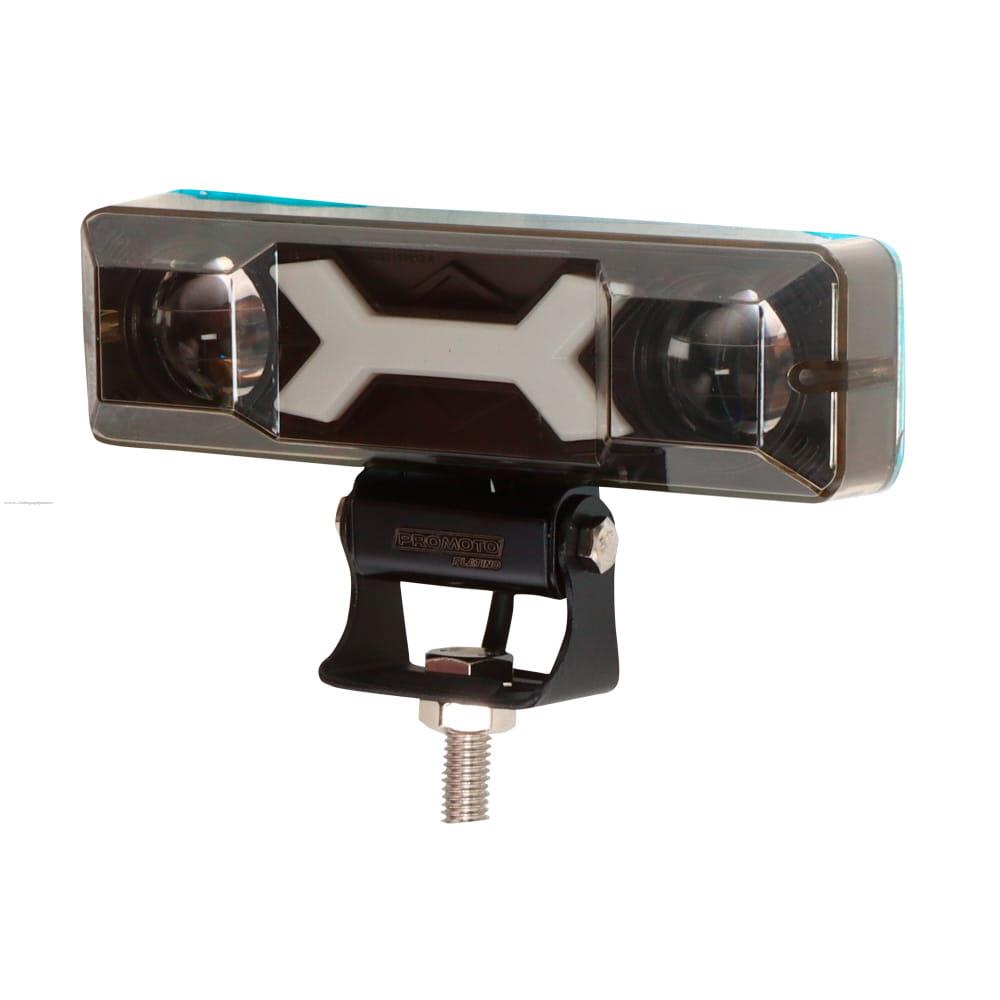 Faro Delan Auxiliar Led BLANCO/AZUL 12V 20W 2400LM PROMOTO PLATINO