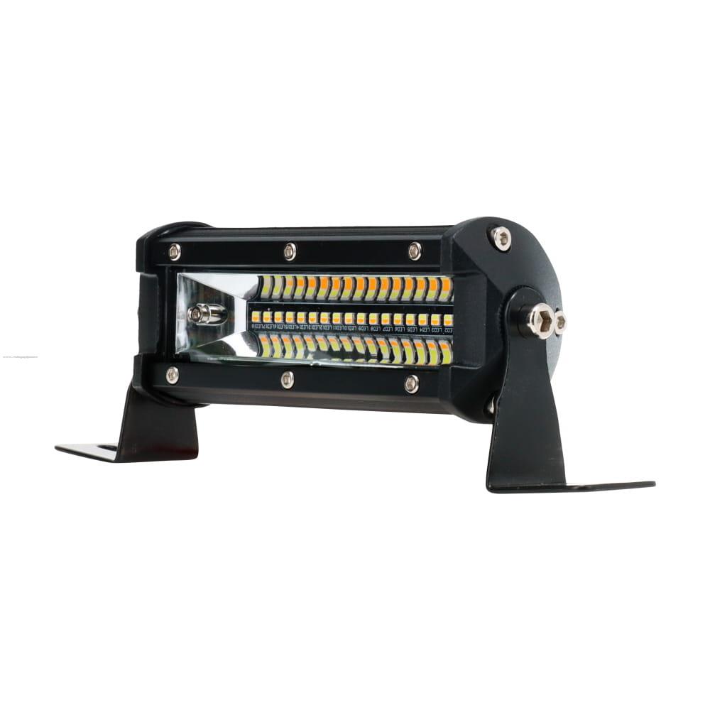 Faro Delan Auxiliar Led BLANCO/AMARILLO/STROBO 12V 54W 5400LM PROMOTO PLATINO
