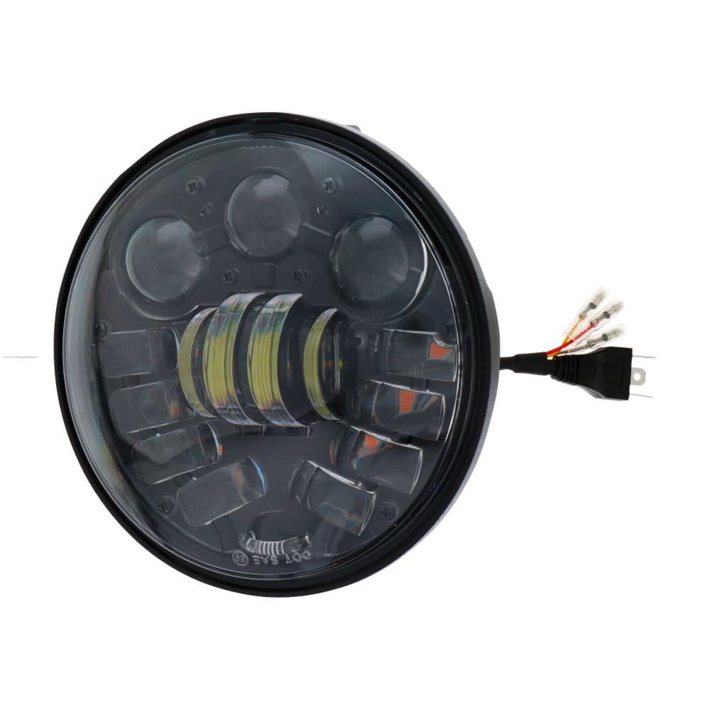 Faro Delan Auxiliar Led Alta BLANCO-AZUL/BAJA Blanco C/DIRECCIONAL Amarillo 12V 50W 5500LM PROMOTO PLATINO