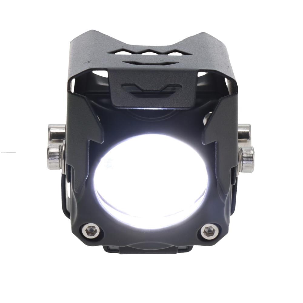 Faro Delan Auxiliar Led A1 Alta BLANCA/BAJA Amarilla 12V 18W Cuadrado