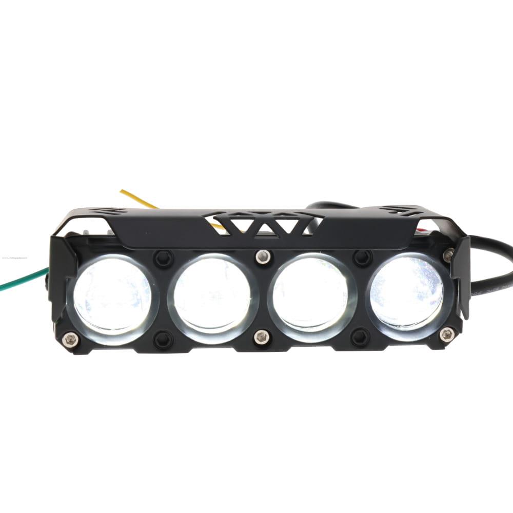 Faro Delan Auxiliar Led A3 Alta BLANCA/BAJA Blanca con Luz Azul en Cuarto 12V 26W