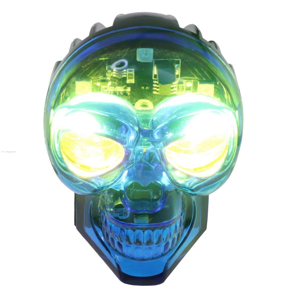 Faro Delan Auxiliar Led Alta BLANCA/BAJA Amarilla Calavera Azul Rgb C/ESTROBO 12V 17W