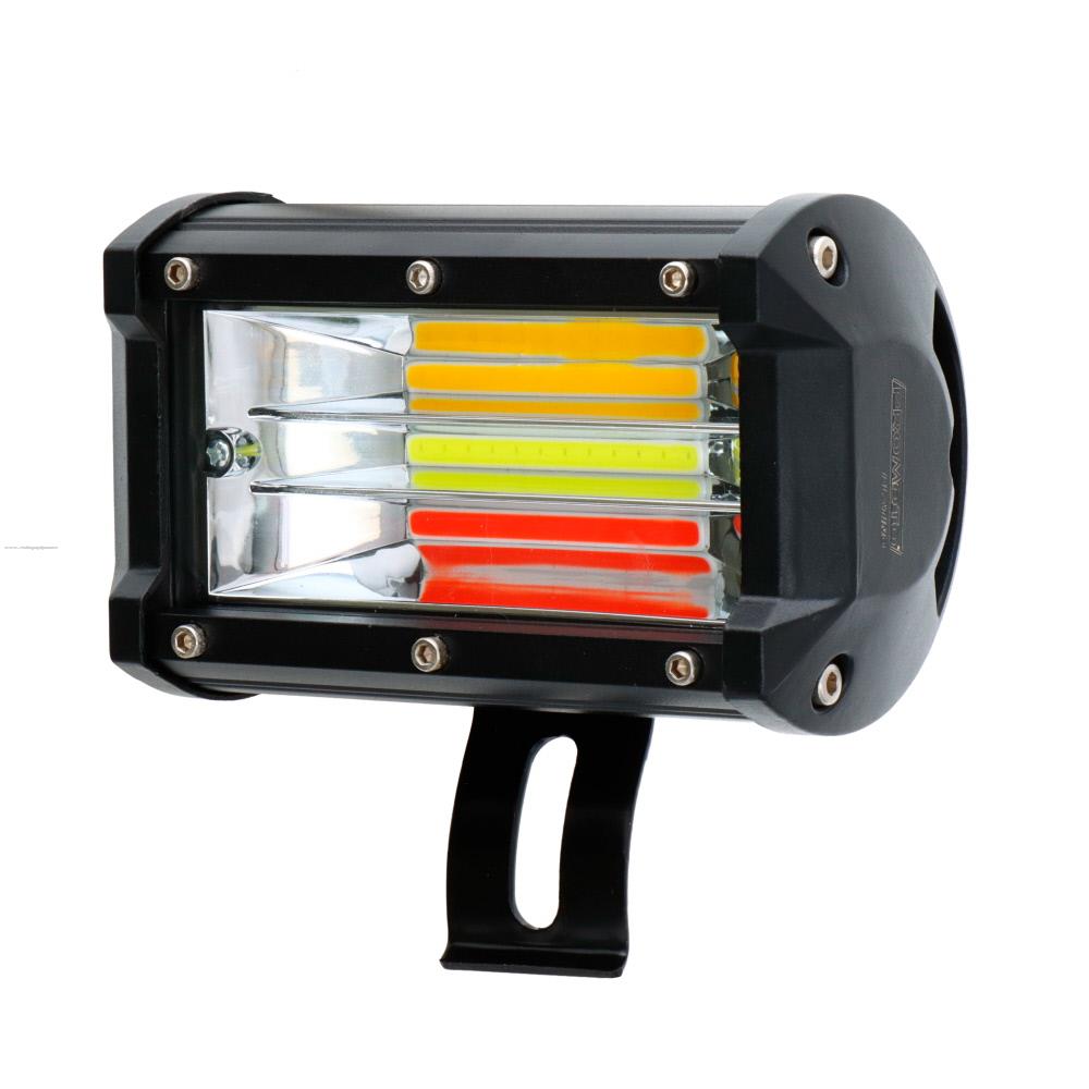 Faro Delan Auxiliar Led BLANCO/AMARILLO/ROJO/STROBO 5000LM PROMOTO PLATINO
