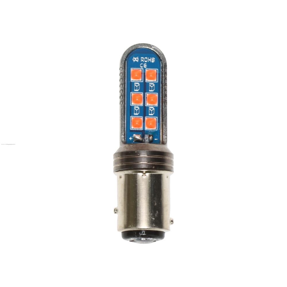 Foco Calavera 1157 12V Led Rojo PROMOTO PLATINO