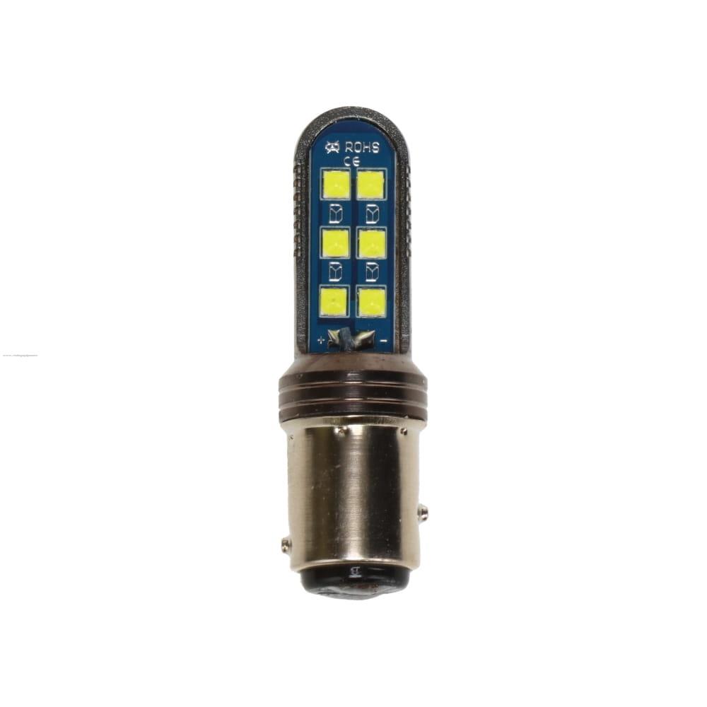 Foco Calavera 1157 12V Led Blanco PROMOTO PLATINO