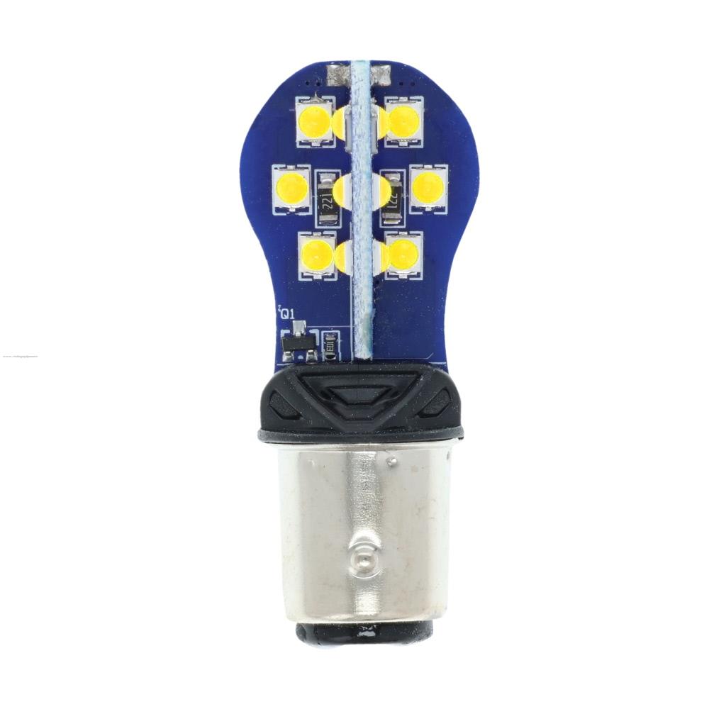 Foco Calavera Led 1157 12V Blanco C/STROBO PROMOTO PLATINO