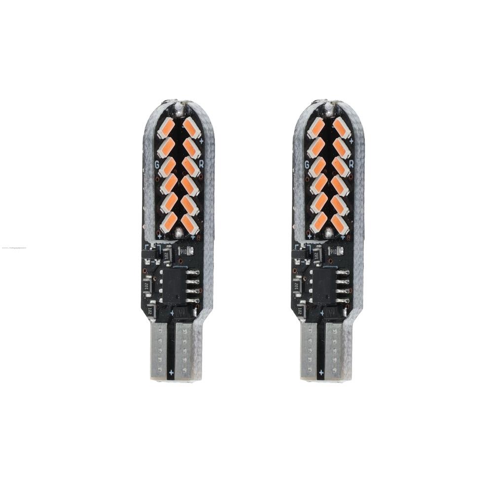 Foco Direccional T10 12V Led Morado (2 PZS) PROMOTO PLATINO