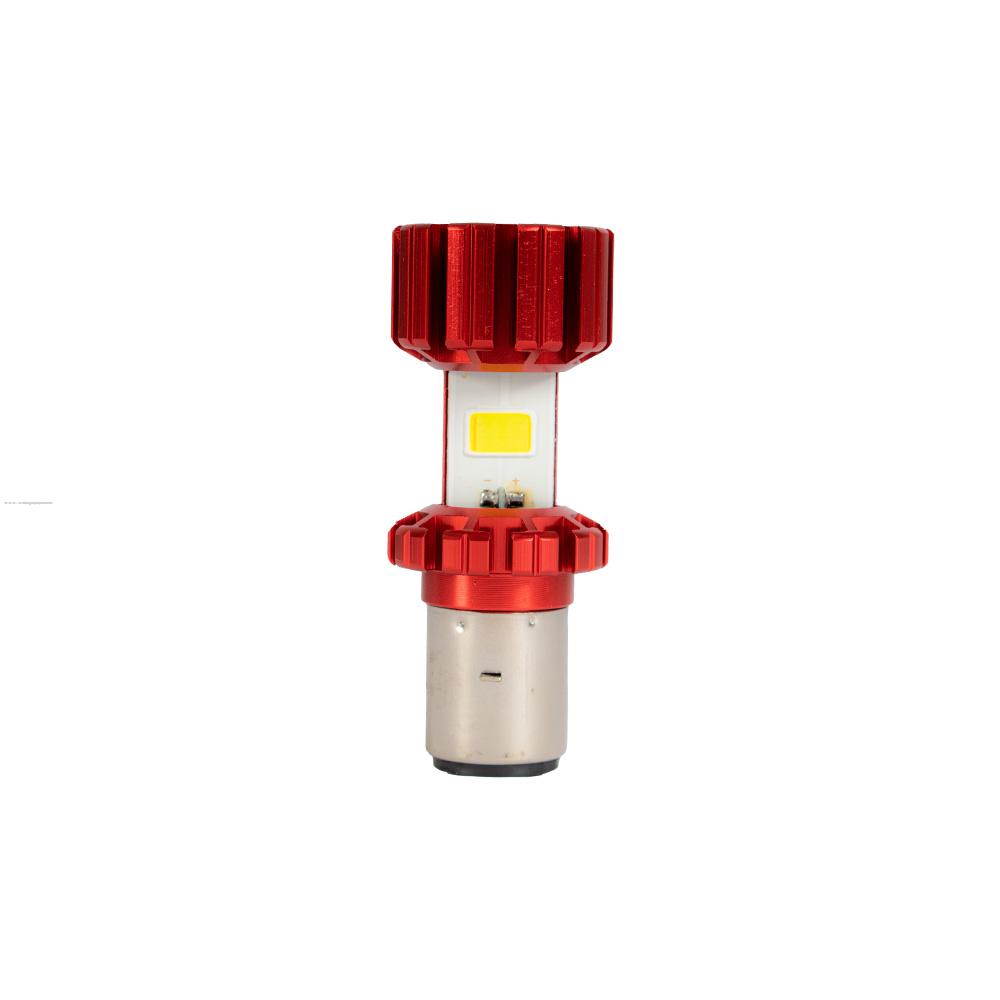 Foco Faro Delan Led BA20D Rojo Led Cob PROMOTO