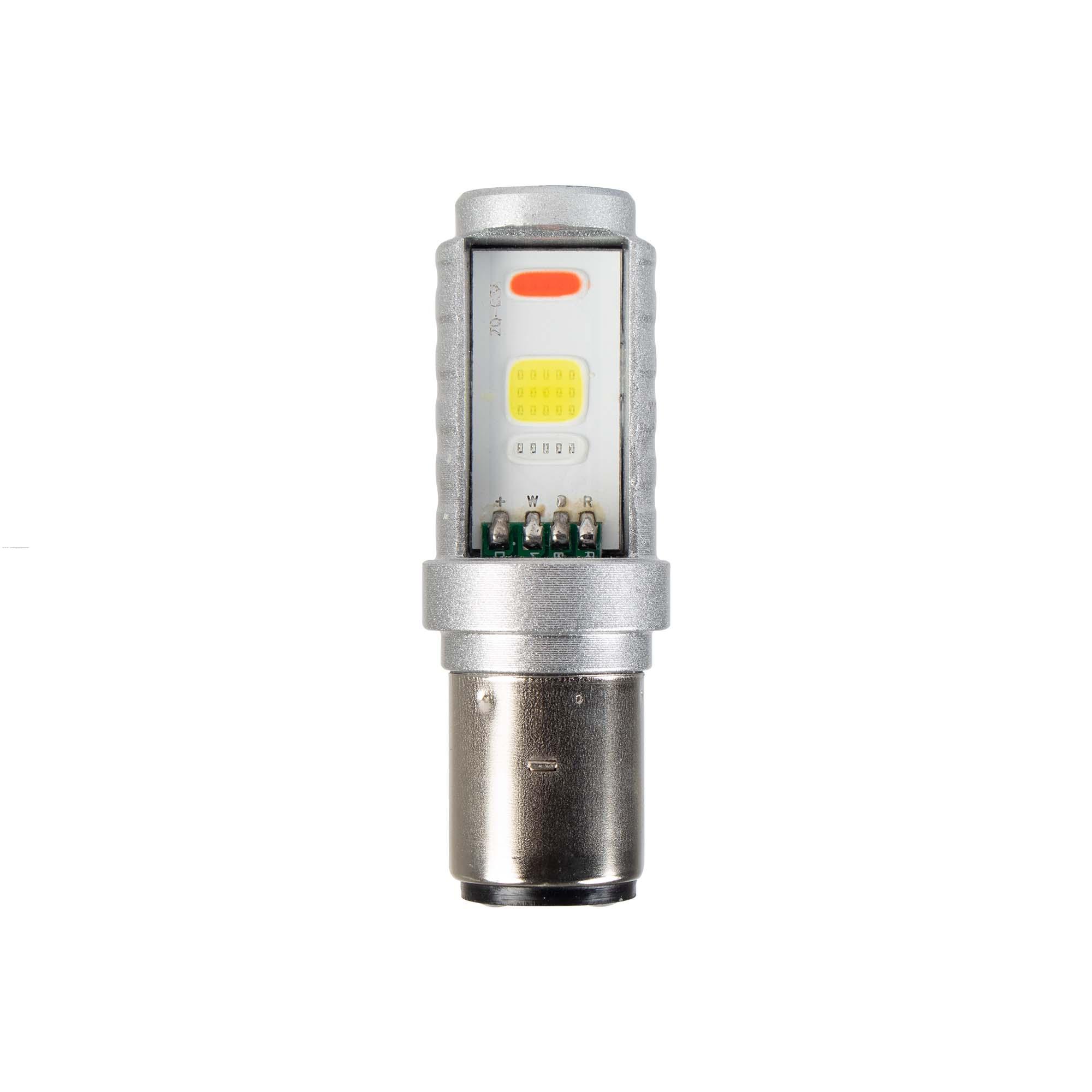 Foco Faro Delan Led BA20D C/STROBO AZUL/AMBAR PROMOTO
