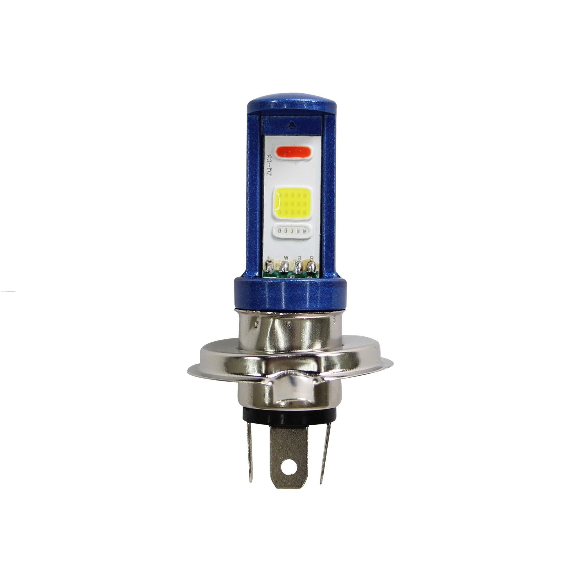 Foco Faro Delan Led H4 C/STROBO AZUL/AMBAR PROMOTO