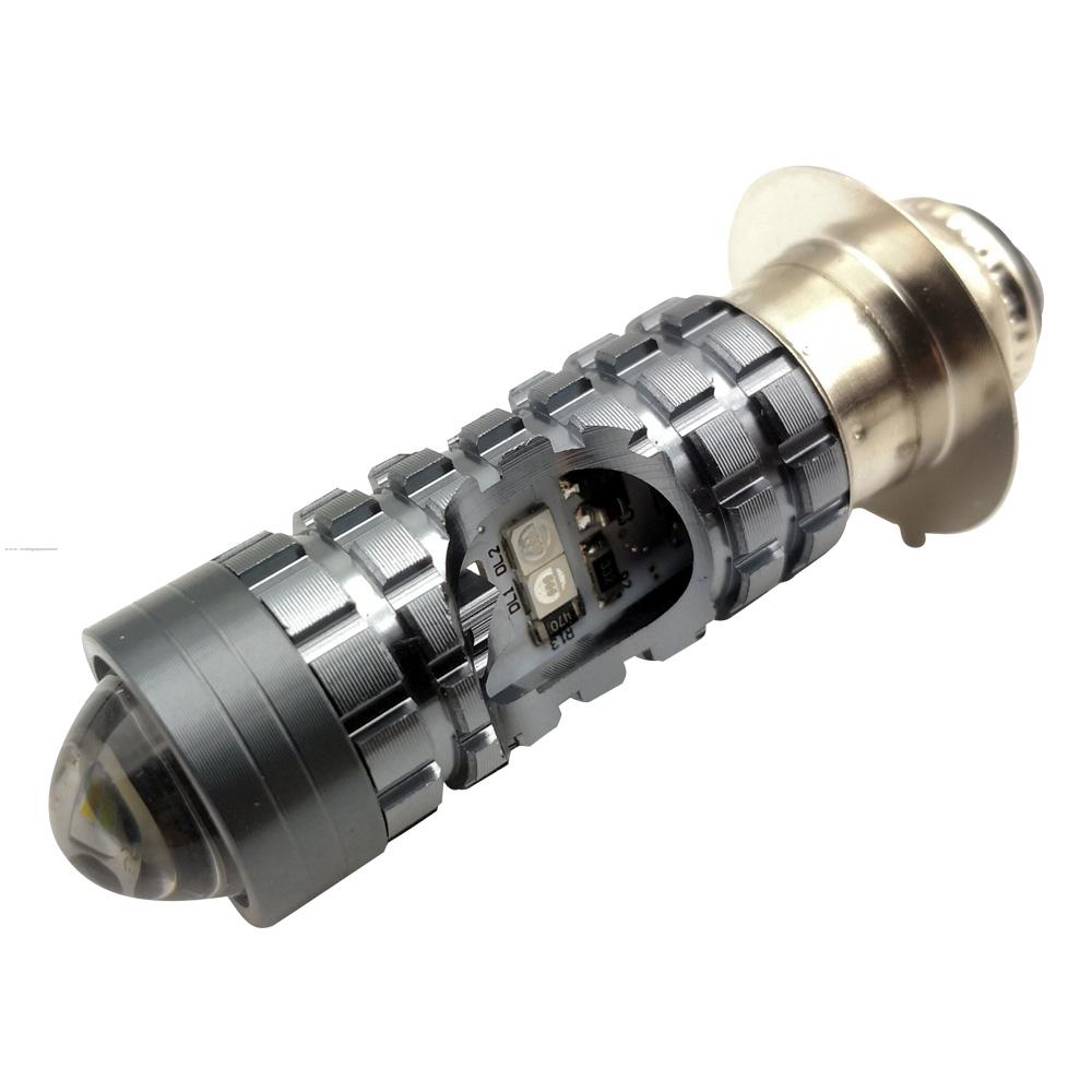 Foco Faro Delan Led P15D Luz BLANCA/STROBO Azul C/LUPA