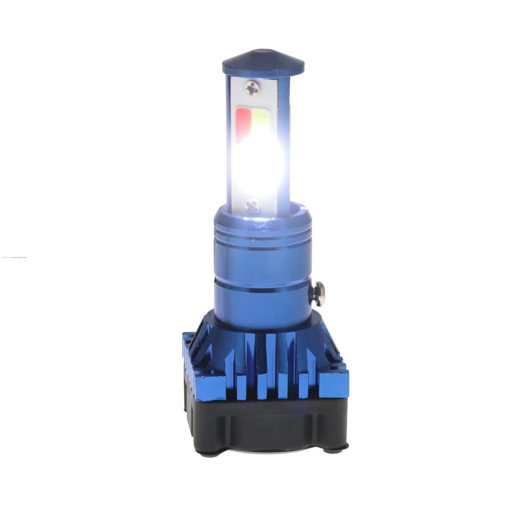 Foco Faro Delan Hyper Led A2 Alta BLANCA/BAJA Amarilla 3 Lados C/FLASH y 4 Colores 12V