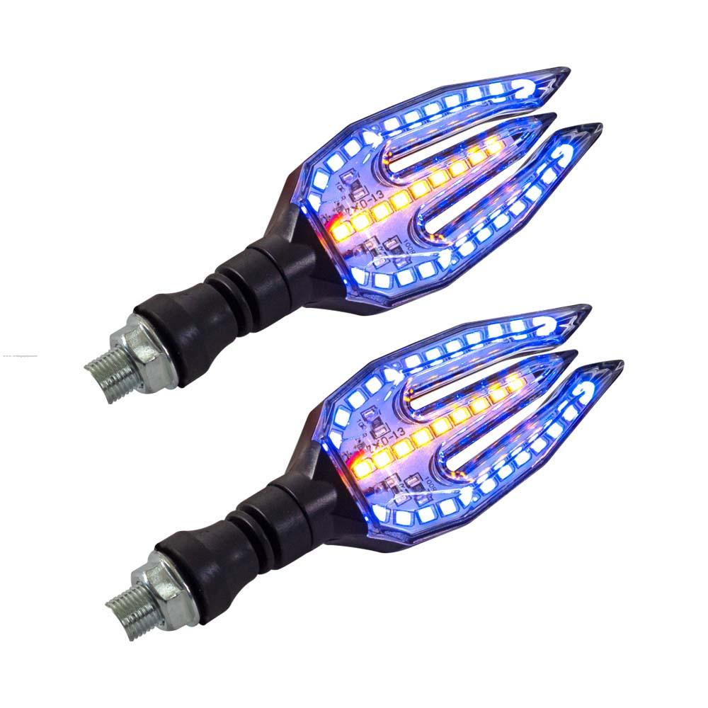 Par Direccionales P-31S Led Luz AZUL-AMBAR STALLION