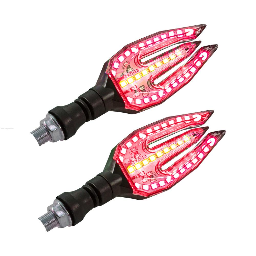 Par Direccionales P-31S Led Luz ROJO-AMBAR STALLION
