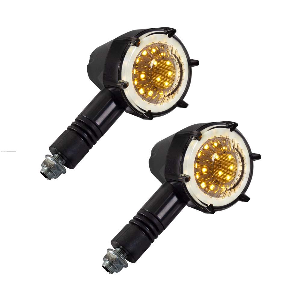 Par Direccionales P-41 Led Luz AMBAR-BLANCO STALLION