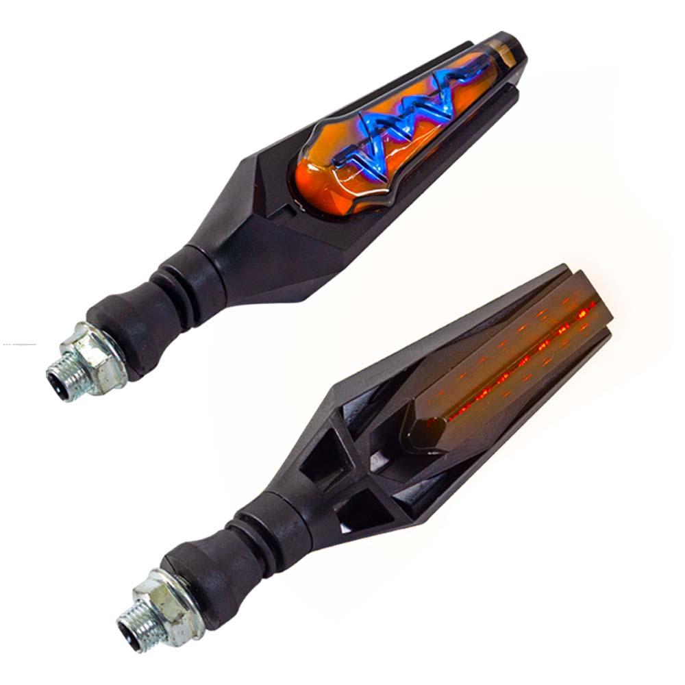Par Direccionales P-47S Led Luz AZUL-AMBAR STALLION
