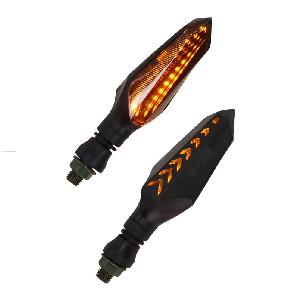 Par Direccionales Z-19 Led Secuencial Luz Ambar PROMOTO PLATINO