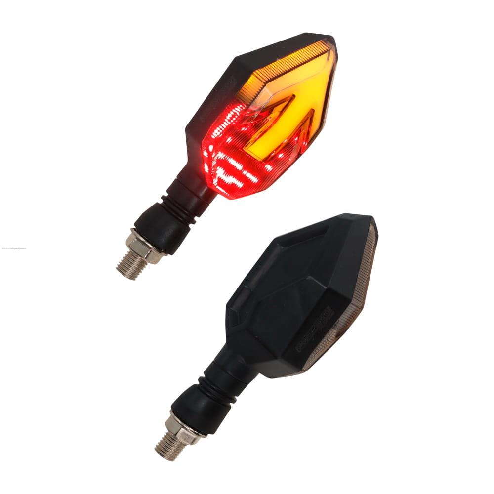 Par Direccionales Z-23S Led Secuencial Luz AMBAR-ROJO PROMOTO PLATINO